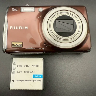 FUJIFILM FinePix F70 EXR Brown Digital Camera Japan Tested - Image 1 of 4