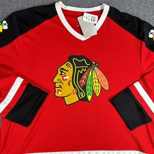 NHL Chicago Blackhawks Fanatics Hockey Jersey Mens XL Extra Large Red - Picture 1 of 13