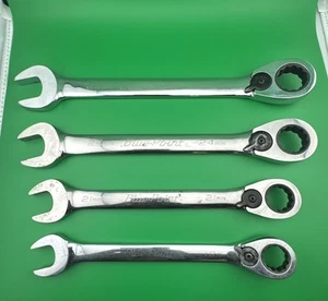 Blue-Point 4 Piece Reversible Ratchet Spanner Set 25mm - 24mm - 21mm - 19mm - Picture 1 of 16