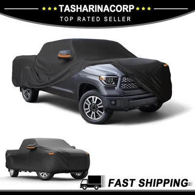 Cubierta de coche para todo tipo de clima para Toyota Tundra con cremallera izquierda Foto 1 de 4