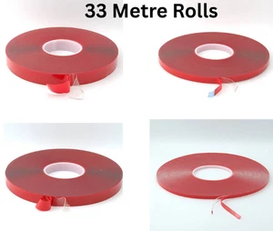 Doppelseitiges transparentes Montageband Acryl extra stark Schaum Gel 1 mm x 33 Meter - Bild 1 von 13