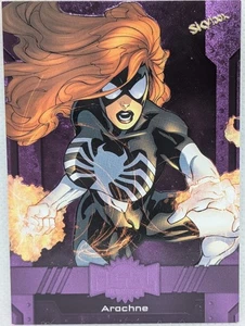 2024 Metal Universe Avengers ARACHNE Purple FX 194/199 #28 MCU Topps Skybox PMG - Bild 1 von 2