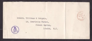 Royalty 1912 GVR KGV Royal Cypher cachet long folded cover - Picture 1 of 2
