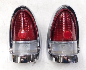 1955 chevy belair 210 150 tail light assemblies right & left #1 reconditioned - Picture 1 of 17