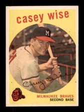 1959 Topps #204 Casey Wise EX+ Braves 247598