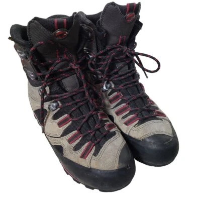 Raichle Womens 7 Black Lace Up Gore-tex Vibram Sole Motion Control Hiking Boots Foto 1 de 4
