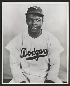1947 JACKIE ROBINSON Brooklyn Dodgers Rookie Famous Vintage Baseball Photo - Picture 1 of 2