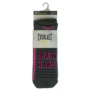 3 Pair Everlast Womens Microfiber Low Cut Socks Size 9-11 "TRAIN HARD" .... NWT - Picture 1 of 3