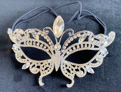 Miallo Bridal Rhinestone Metal Masquerade Ball Eye Mask - Image 1 of 4