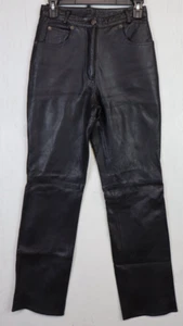 Damen-Motorradhose Whet Blu schwarz Echtleder Größe 4 Biker gefüttert - Bild 1 von 8