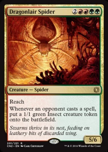 MTG - Dragonlair Spider - Conspiracy: Take the Crown - NM, English Magic FLAT RA - Image 1 of 1