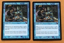 Rhystic Study - Prophecy Magic the Gathering Card MTG X2 Mint Unplayed HQ Images