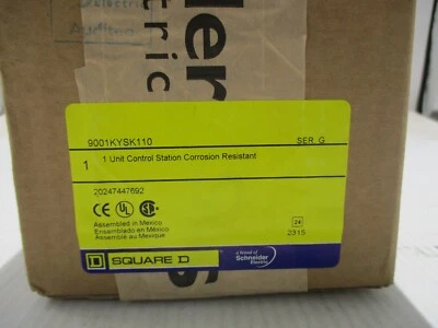 NEW SCHNEIDER SQUARE D 9001-KYSK110 UNIT CONTROL STATION STAINLESS STEEL - Image 1 of 3