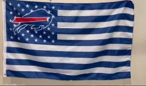 Buffalo Bills 3 x 5 Fuß Flagge Banner Fußball ● KOSTENLOSER VERSAND ● Stars and Stripes - Bild 1 von 1