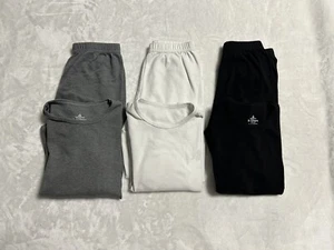 Girls white black gray long sleeve shirt leggings pants set 9-10 years small - Picture 1 of 8