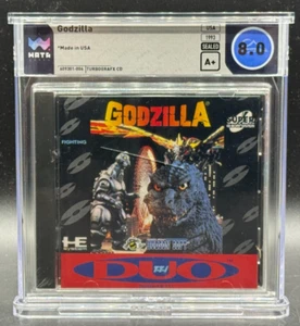 Godzilla TurboGrafx CD DUO Sealed New WATA 8.0 A Graded - Picture 1 of 2