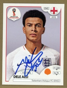2018 Panini World Cup Sticker DNA Autograph Dele Alli England Sticker 584 - Picture 1 of 2