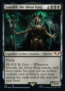 x1 Szarekh, the Silent King - Foil M MTG Commander: Universes Beyond: Warhammer  - Picture 1 of 1