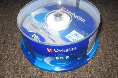 New Verbatim BD-R LTH Type Registrable 20 pack  - Image 1 of 4