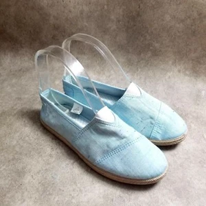 Canvas Casual Womens 810417541 Size 6 Blue Textile Slip On Loafer Flats - Picture 1 of 8