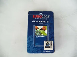 Playing card Euro 2008 Giga Quartett Fussball Austria Switzerland UEFA rare - Imagen 1 de 4