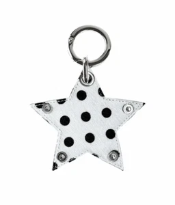 HIETA Tanny Cow Leather Keyring Bag Charm | Snap Button Ring Accessory - Picture 1 of 4