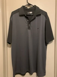 Callaway Opti-Dri - Polo grande para hombre - gris oscuro/claro - Imagen 1 de 4