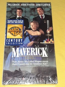 Maverick Brand New Factory Sealed VHS Mel Gibson Jodie Foster - Picture 1 of 5