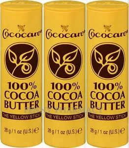 Cocoa Butter Sticks 100% Pure COCOCARE 1oz ( 3 pack ) / - Picture 1 of 1