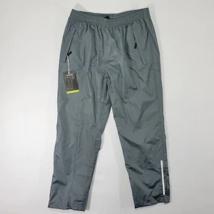 Ourcan Wind Rain Pants Men’s Medium Gray Zip Pockets Elastic Waist Windproof - Picture 1 of 11