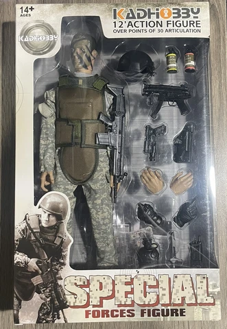 12'' American Military Soldiers Special Forces ACU Green Set Cover