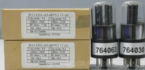 JAN CHS 6SN7GT VT-231 Black Base Made in USA Amplitex Tested 1MP #764030 764063 - Picture 1 of 10