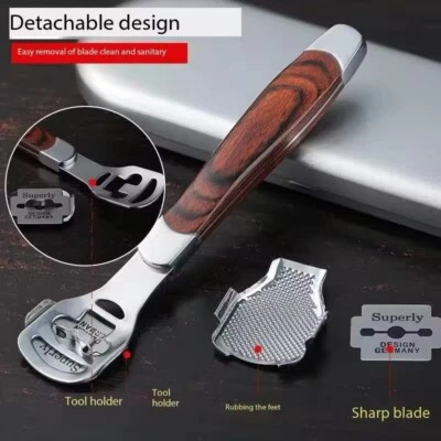 ELIMINADOR DE CALLOS Piel Muerta Dura Cortador de Maíz Afeitadora Pedicura HERRAMIENTA PARA PIES + 10 HOJAS Foto 1 de 4