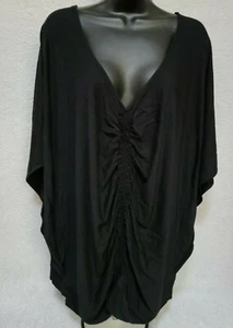 RQT Womens Shirt Top Blouse Size 2X Black NEW - Picture 1 of 12