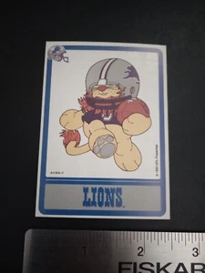 VTG Detroit Lions NFL Football U SEAL IT Sticker Card VTG 80s Huddle 1983 - Picture 1 of 3