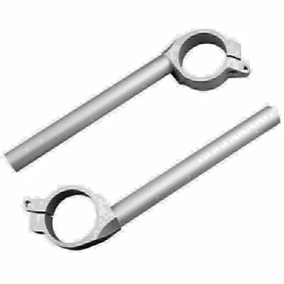 Clip-On Fork Tube Handlebars 2PCS Fit Yamaha YZF R6 2006-2010 Motorcycle Silver - Image 1 of 4