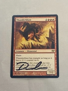 MTG Thunderblust Artist Proof and Signature Signed Scott - Picture 1 of 2