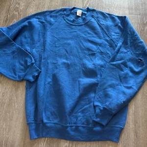 Vintage 80s Super Weights Russell Blank Sweatshirt Crewneck Unisex - Size M Blue - Bild 1 von 6