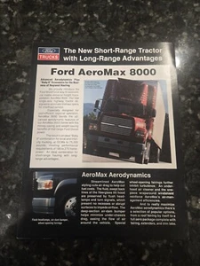 Ford Aeromax 8000 depliant vendita scheda tecnica Ford 1989 - Foto 1 di 3