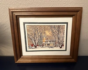Thelma Winter Limited Edition Signed Print ‘Christmas In The Country’ 55/500 - Picture 1 of 5