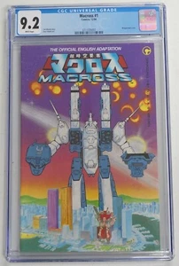 Macross #1 CGC 9.2 - Comico 1984 Robotech official adaptation - white pages - Afbeelding 1 van 3