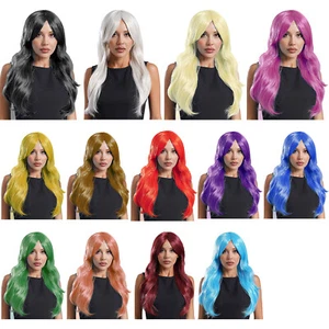 Womens Wig 70cm Costume Party Wigs Solid Color Hair Halloween Anime Japanese - Picture 1 of 138