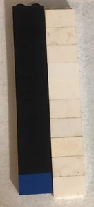Lego Bricks Lot Of 20 Pieces Parts 2 Pegs Toy Toys Black And White Blue - Picture 1 of 3