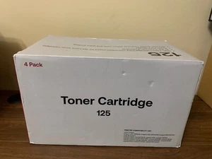 (Confezione da 4) Cartuccia Toner Nero Compatibile WOEBYAS per Canon 125 Scad.01.2026 - Foto 1 di 10