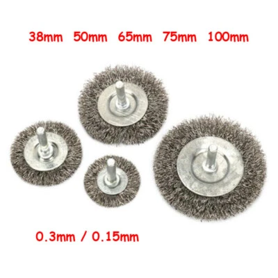 38-100mm Wire Brush Stainless Steel Wire Disc Brush Round Brush Drilling Machine - Image 1 of 4