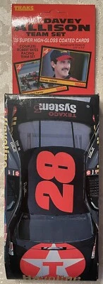 TRAKS #28 DAVEY ALLISON Yates Racing Team 25 Card Set, Factory Sealed 1992 - Image 1 of 4