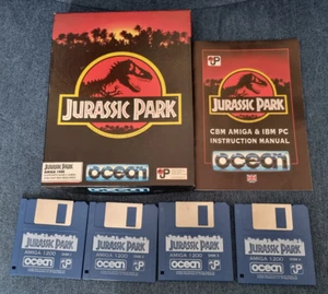 Amiga 1200 gioco Jurassic Park in scatola con manuale non testato - Foto 1 di 6