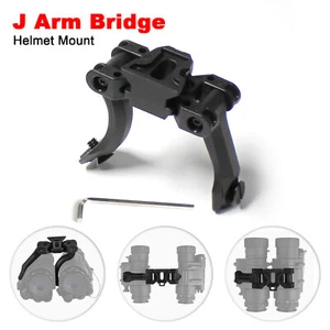 Tactical Helmet NVG J Arm Binocular Bridge Dovetail Mount Adapter Hunting Nylon - Picture 1 of 20