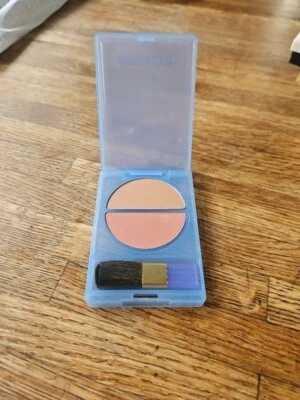 Vtg Unused Estee Lauder Blush All Day Rosemarble Tawny Duo Brush .09 2.5g Makeup - Image 1 of 4