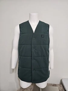 adidas Men's Go-To Reversible Padded Golf Vest HG3260 Shadow Green Size XL - Picture 1 of 16